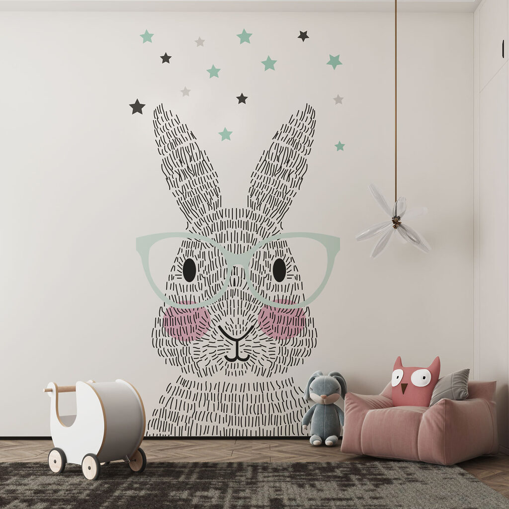 Coniglio con occhiali — ambiente 3