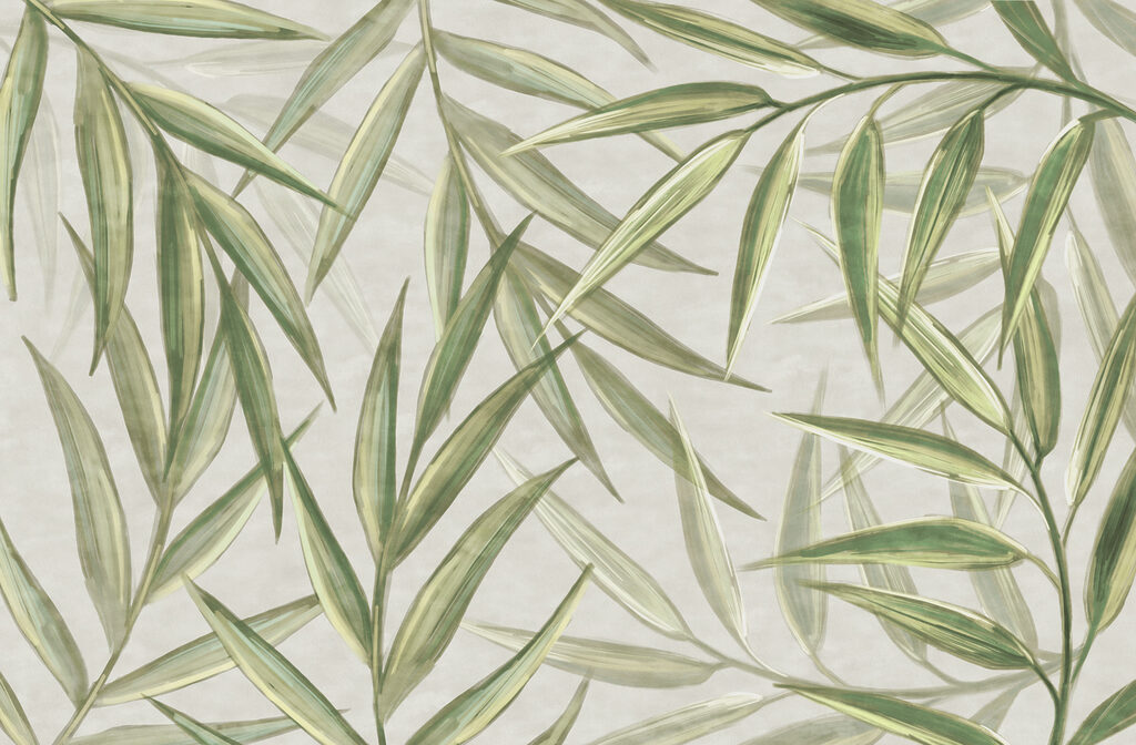 Foglie di bambù incrociate — design completo