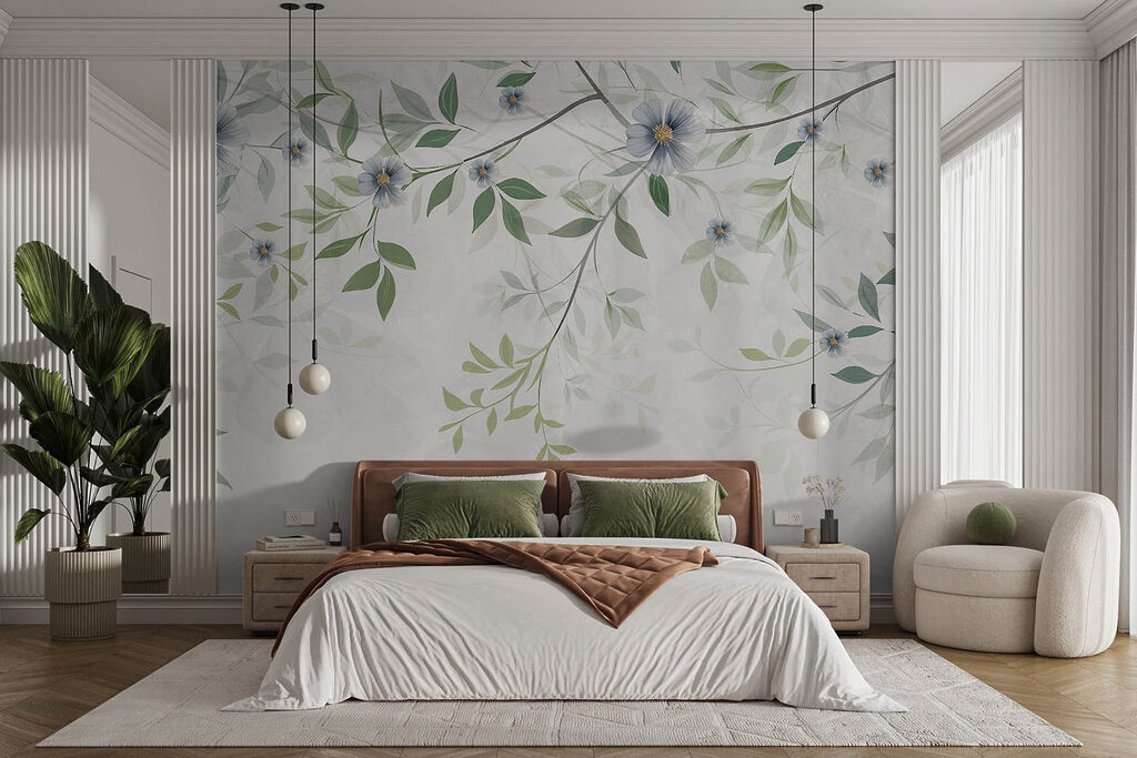 Fiori blu su rametti — ambiente 2