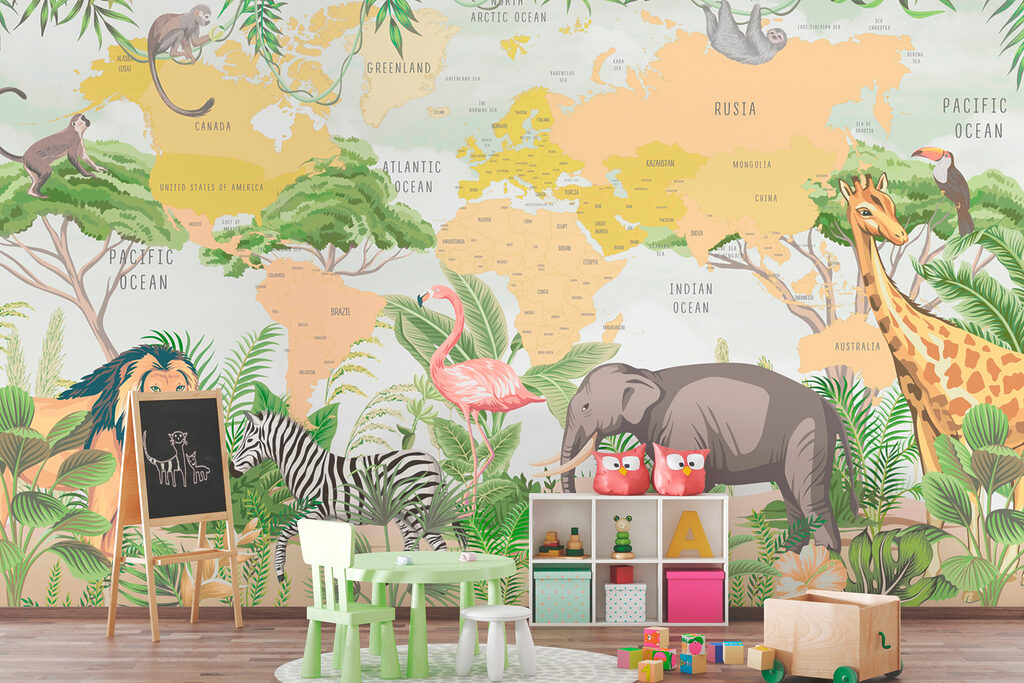 Giungla davanti alla mappa — ambiente 2