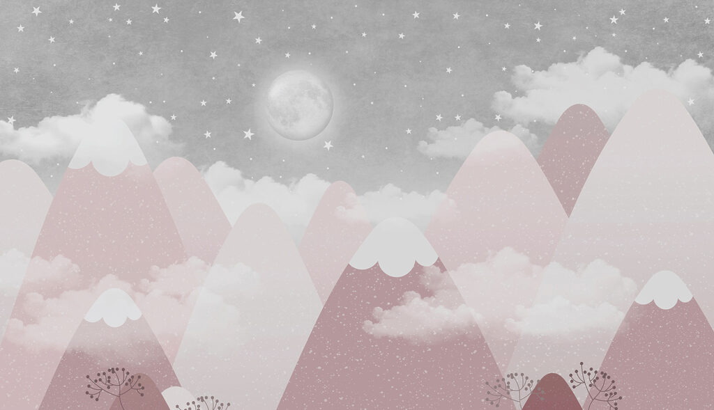 Montagne sotto la luna — design completo
