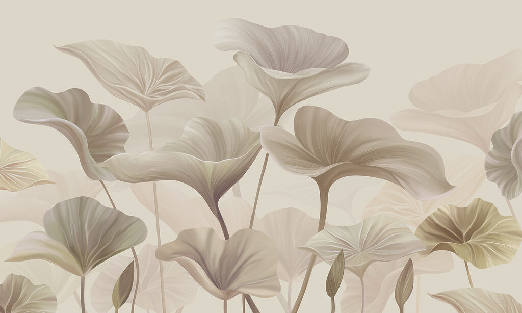 Ventagli di foglie — design completo