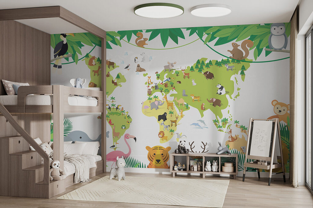 Mappa verde tra foglie — ambiente 2