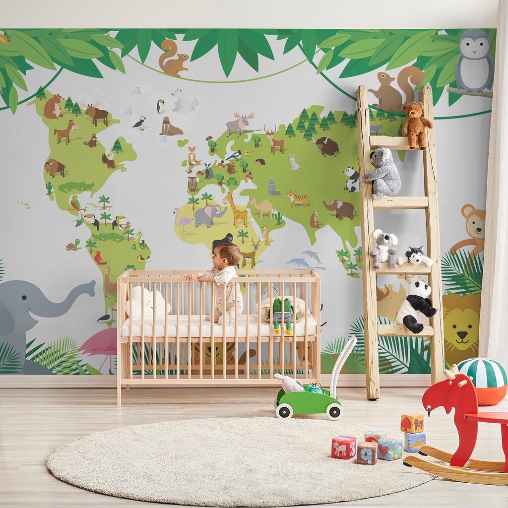 Mappa verde tra foglie — ambiente 1