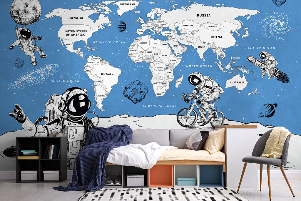 Astronauti sotto la mappa — ambiente 3