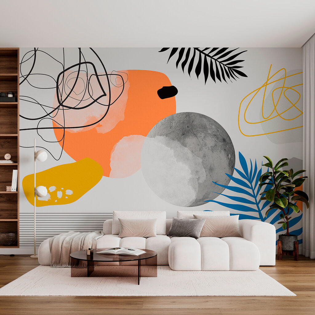 Forme sciolte in blu — ambiente 2
