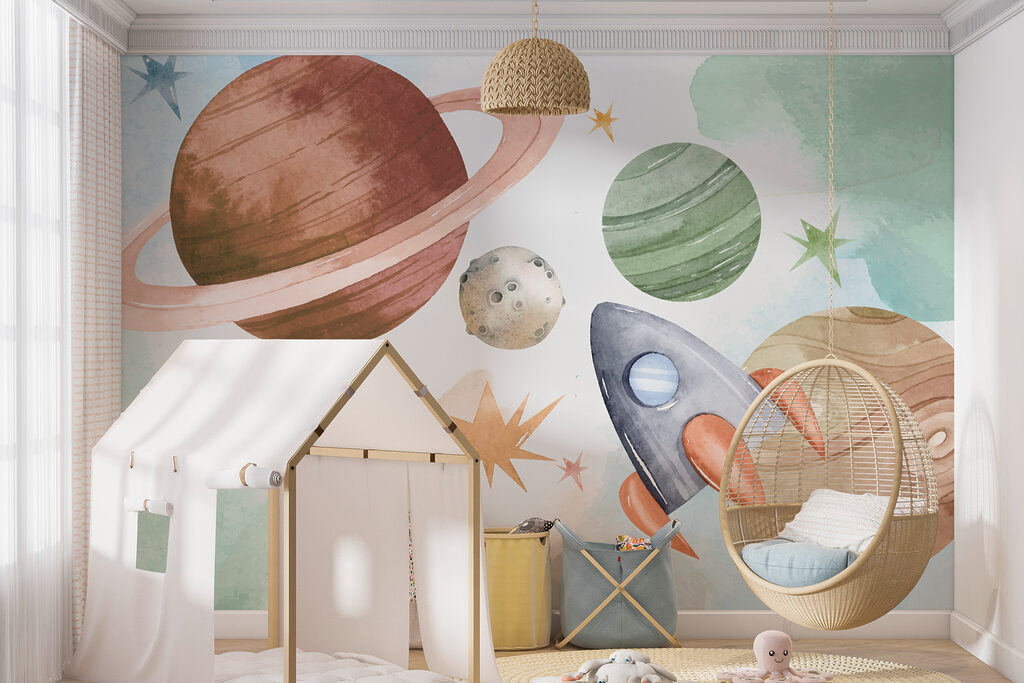 Viaggio tra le stelle in un ambiente