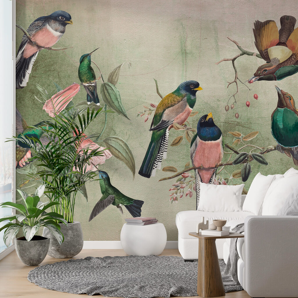 Uccelli colorati sui rami — ambiente 4