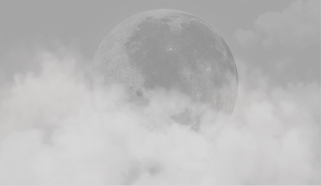 Luna dietro le nuvole — design completo