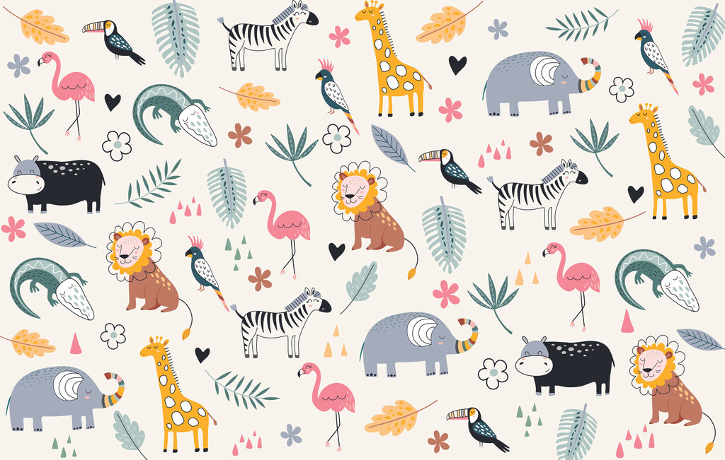 Animali del safari — design completo