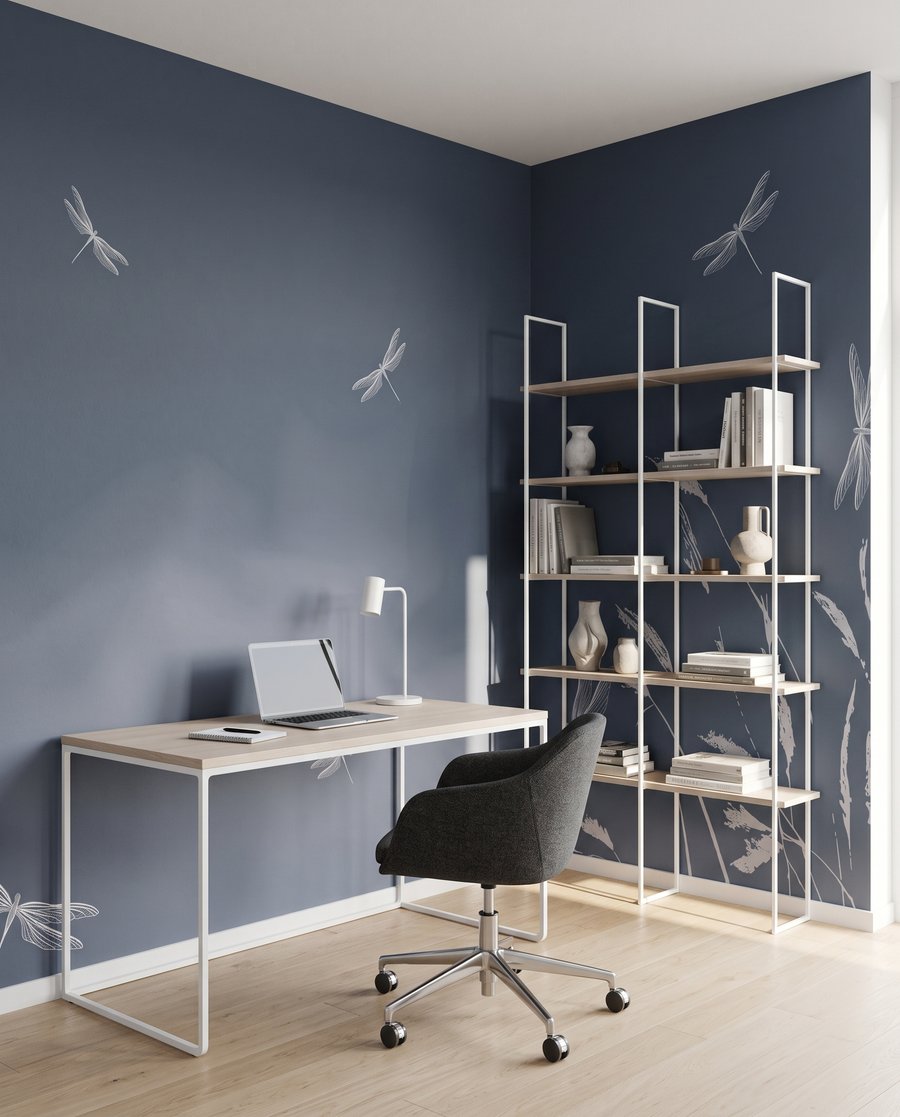 Libellule tra le erbe — ambiente 8