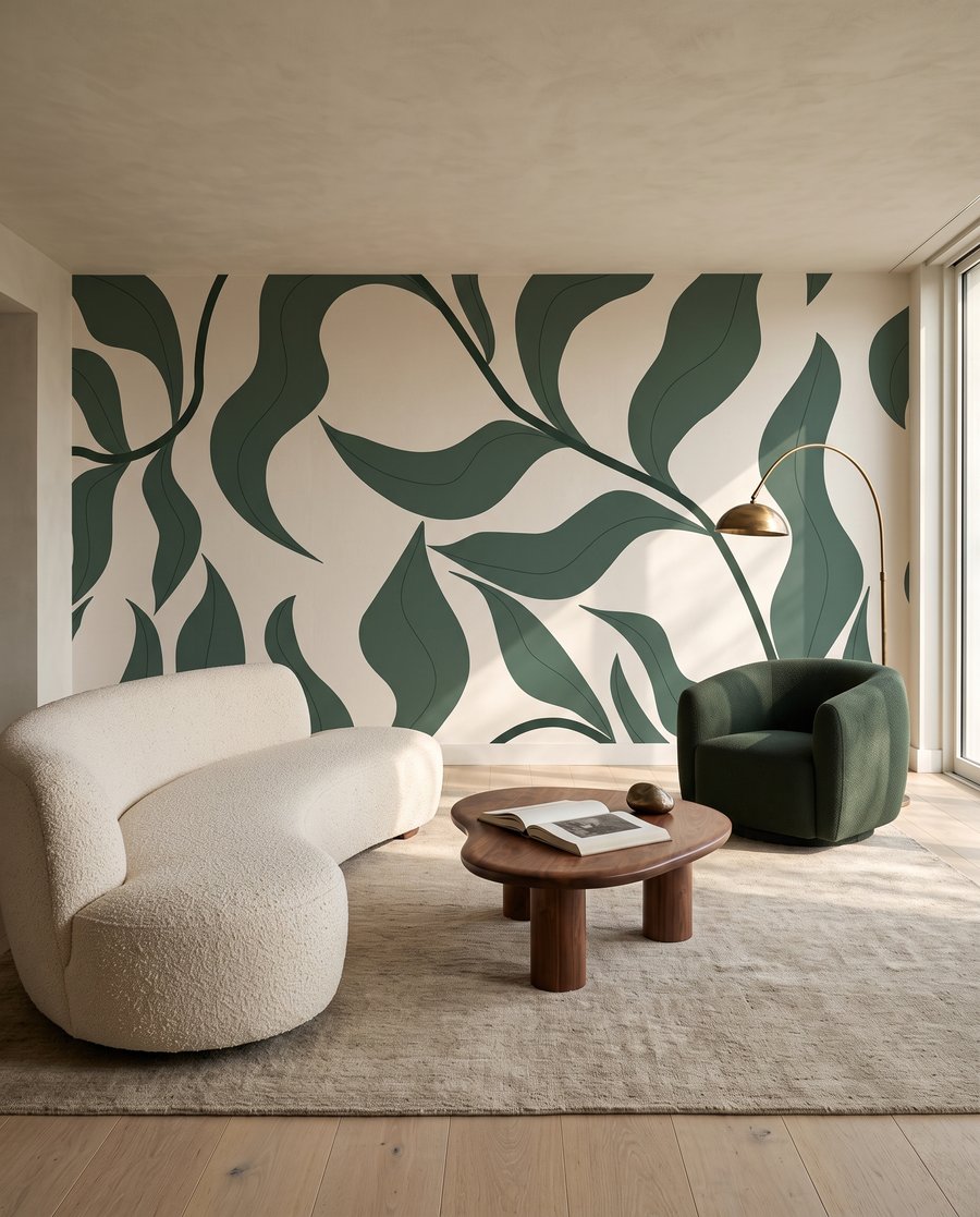 Rami di foglie ondulate — ambiente 5