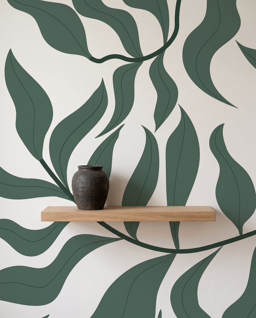 Rami di foglie ondulate — ambiente 9
