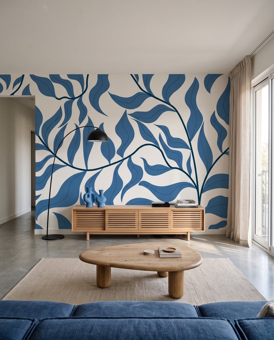 Rami di foglie ondulate — ambiente 3