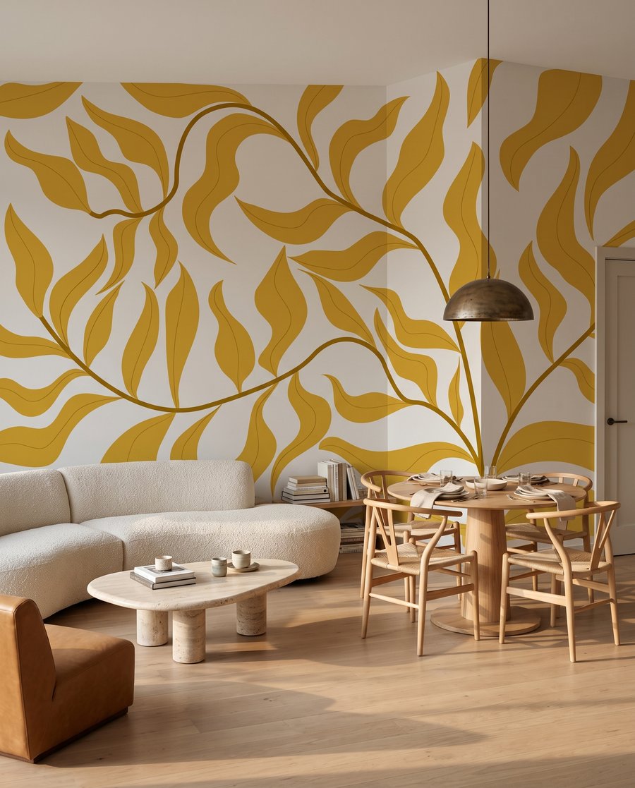 Rami di foglie ondulate — ambiente 8
