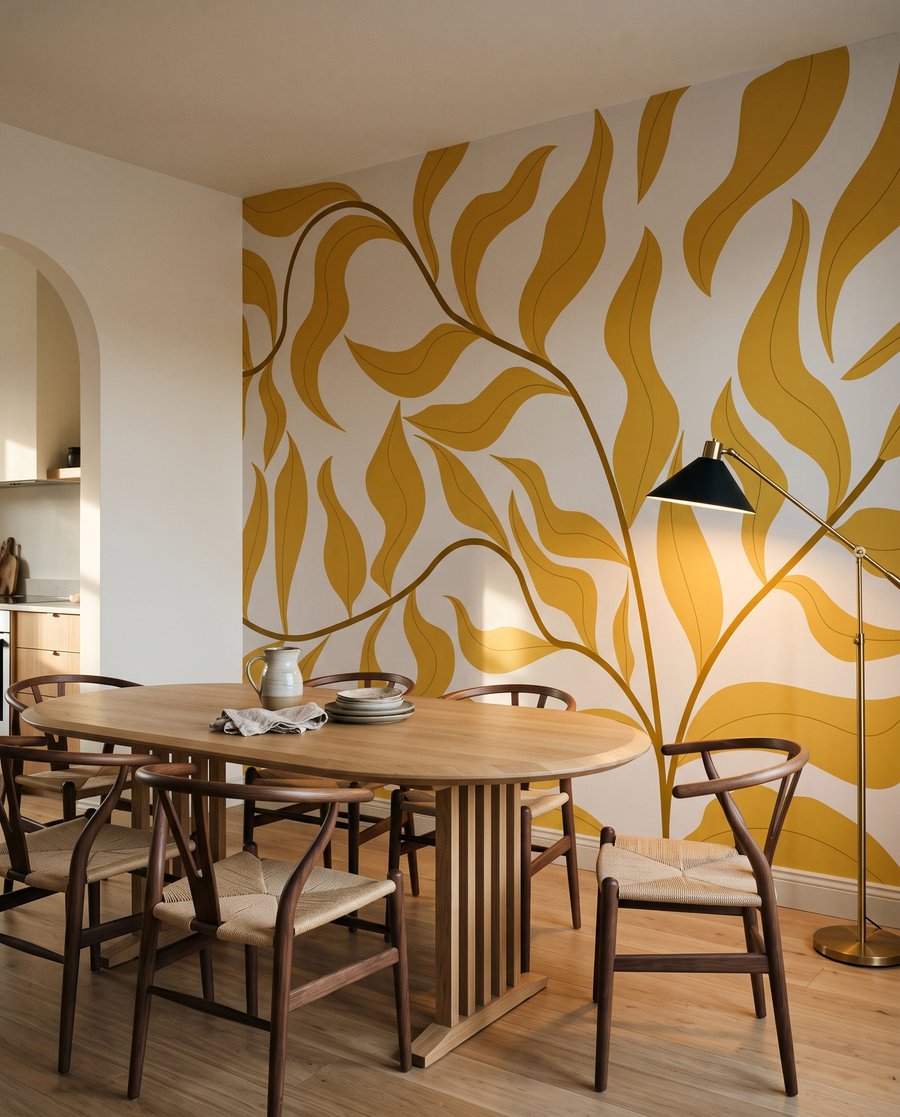 Rami di foglie ondulate — ambiente 9