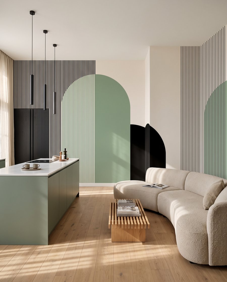 Archi e strisce sottili — ambiente 3
