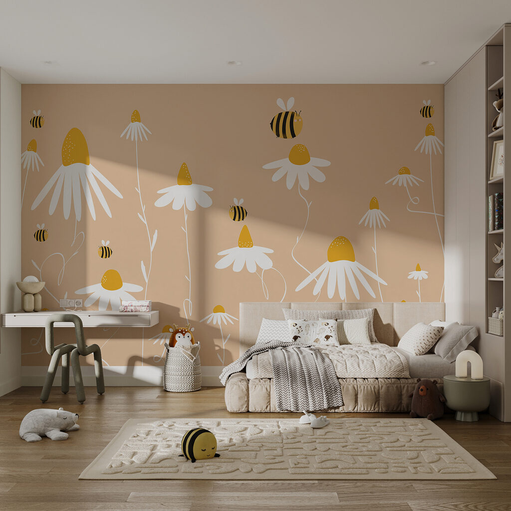 Api sopra fiori bianchi — ambiente 2