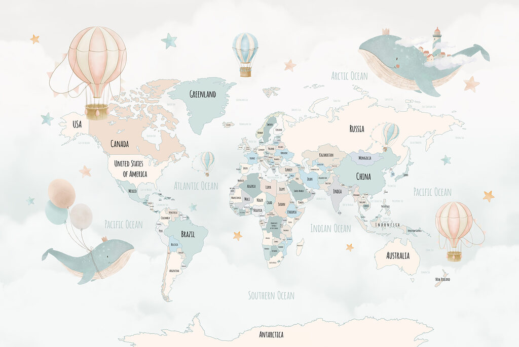 Mappa e creature fantastiche — design completo