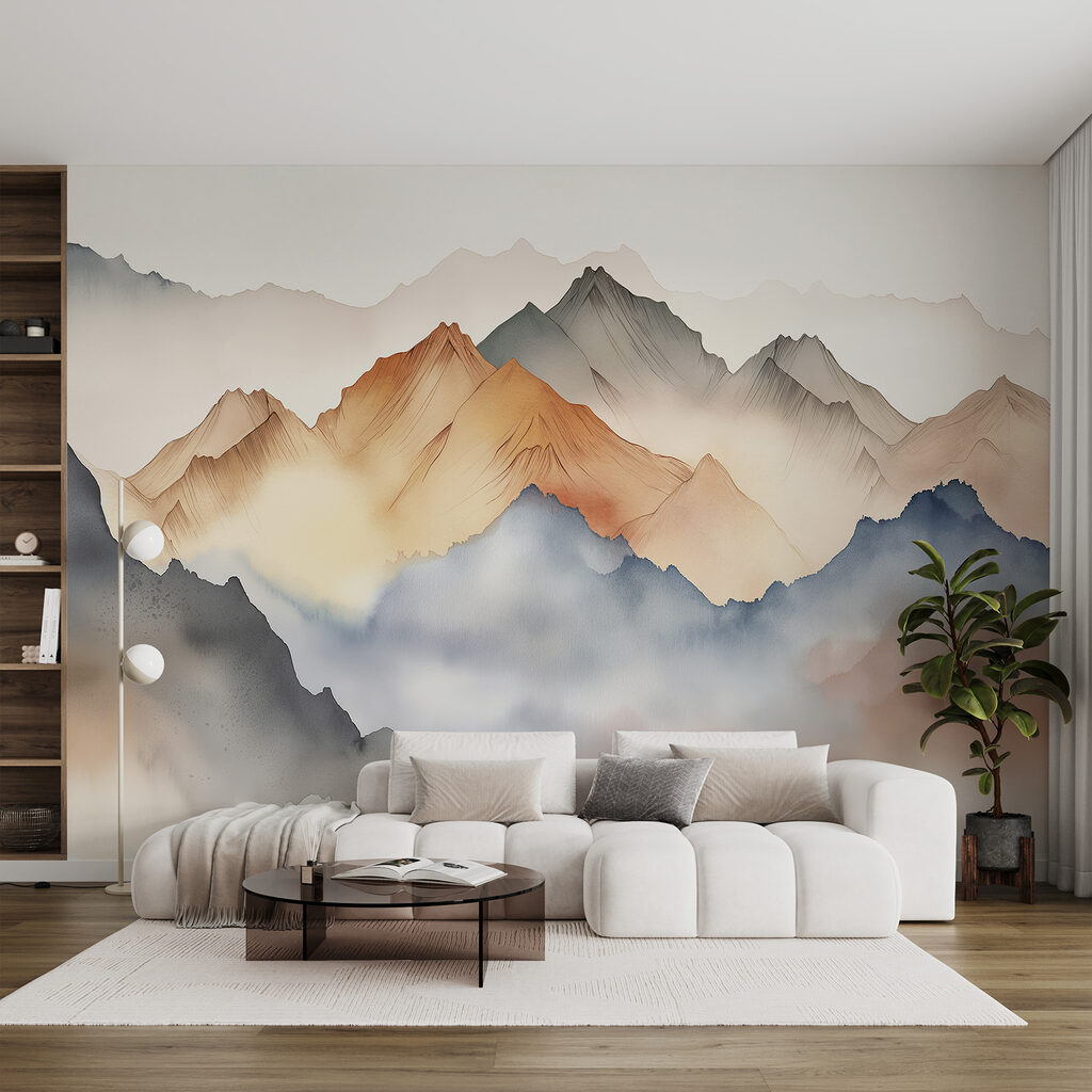 Montagne ad acquerello — ambiente 2