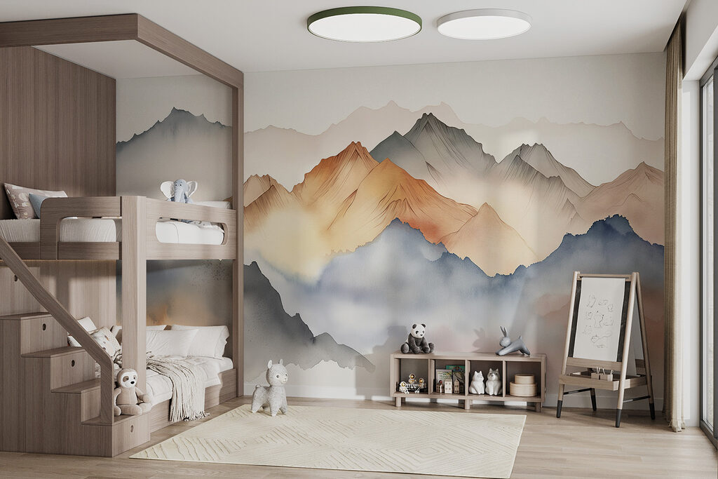 Montagne ad acquerello — ambiente 3