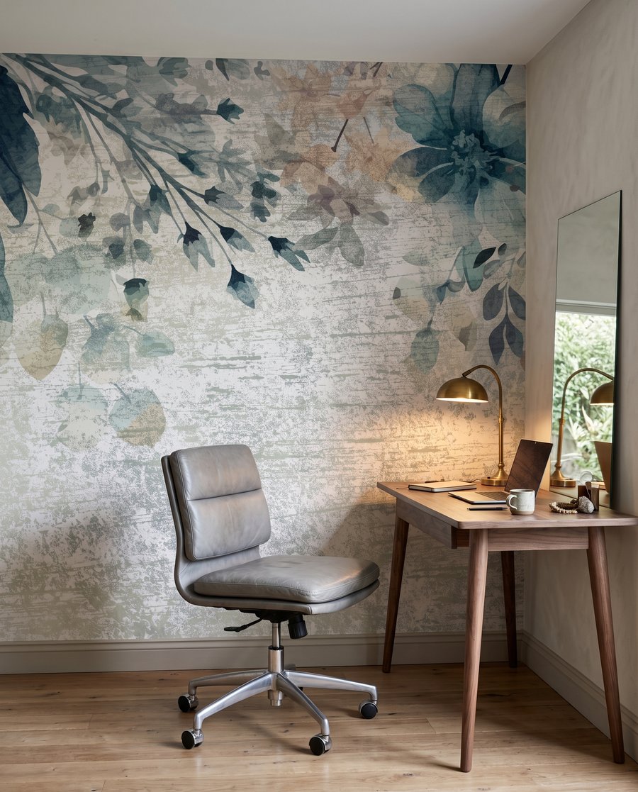 Fiori blu su patina — ambiente 8