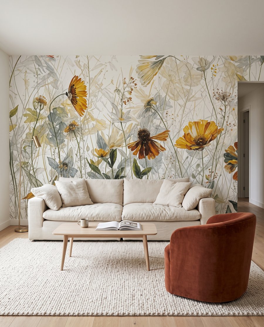 Fiori gialli nell’erba — ambiente 3