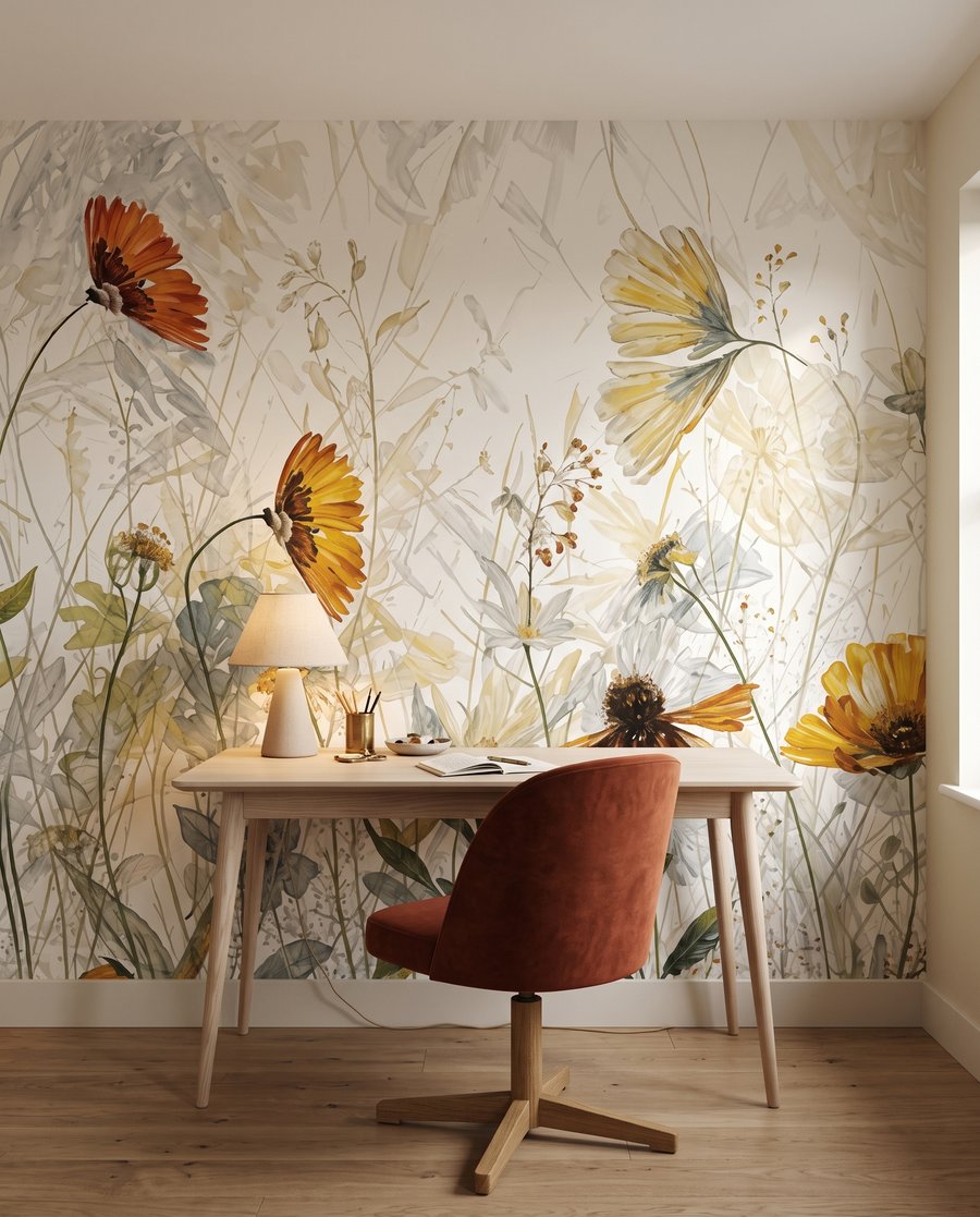 Fiori gialli nell’erba — ambiente 8