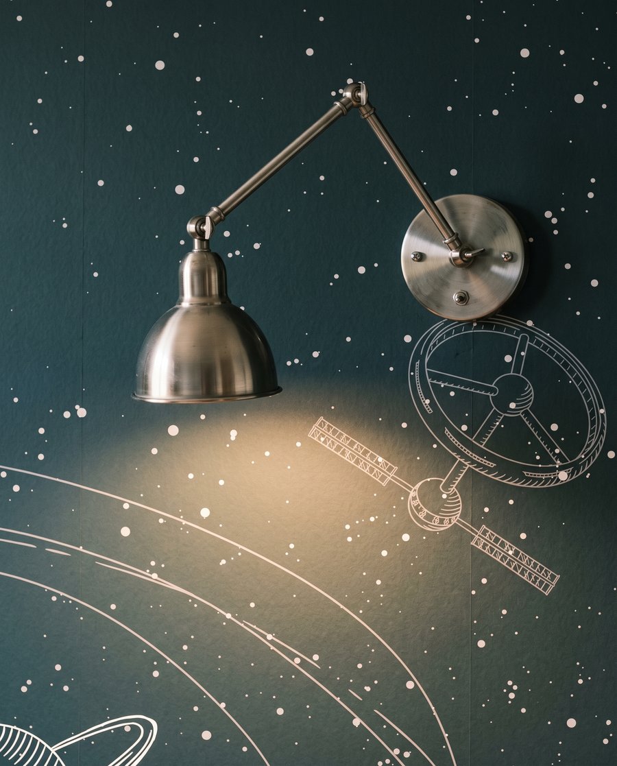 Astronauta tra le orbite — dettaglio