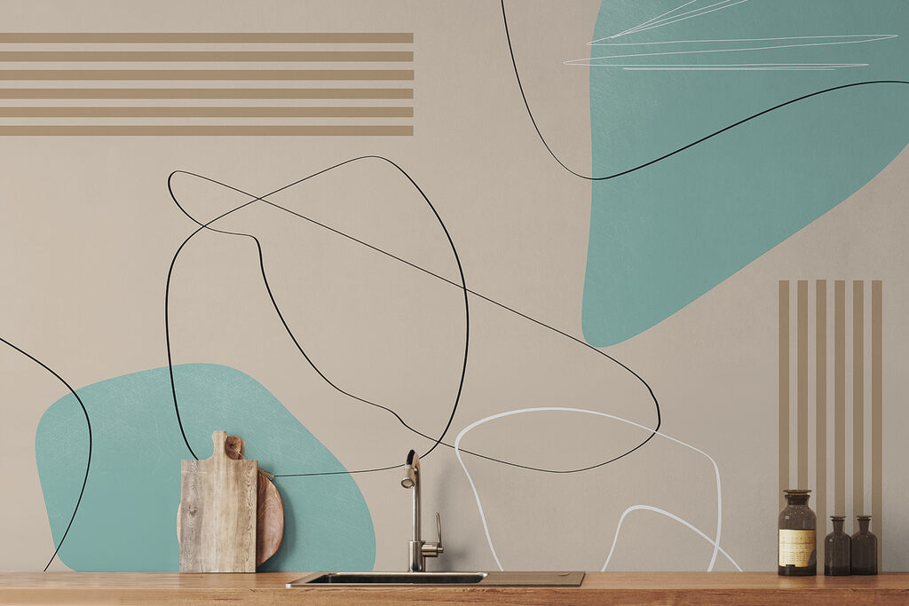 Forme arrotondate e linee in un ambiente