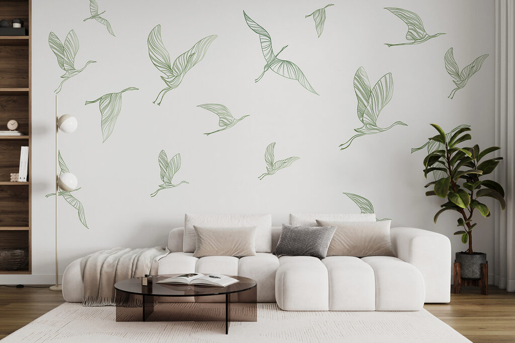 Gru in volo — ambiente 1