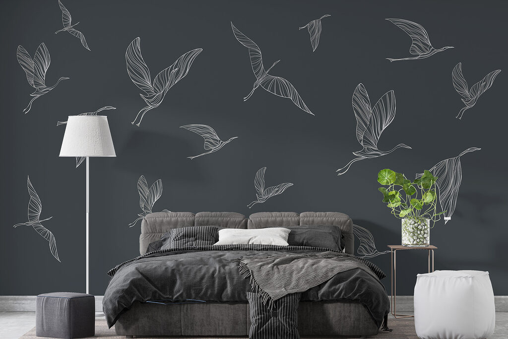 Gru in volo — ambiente 2