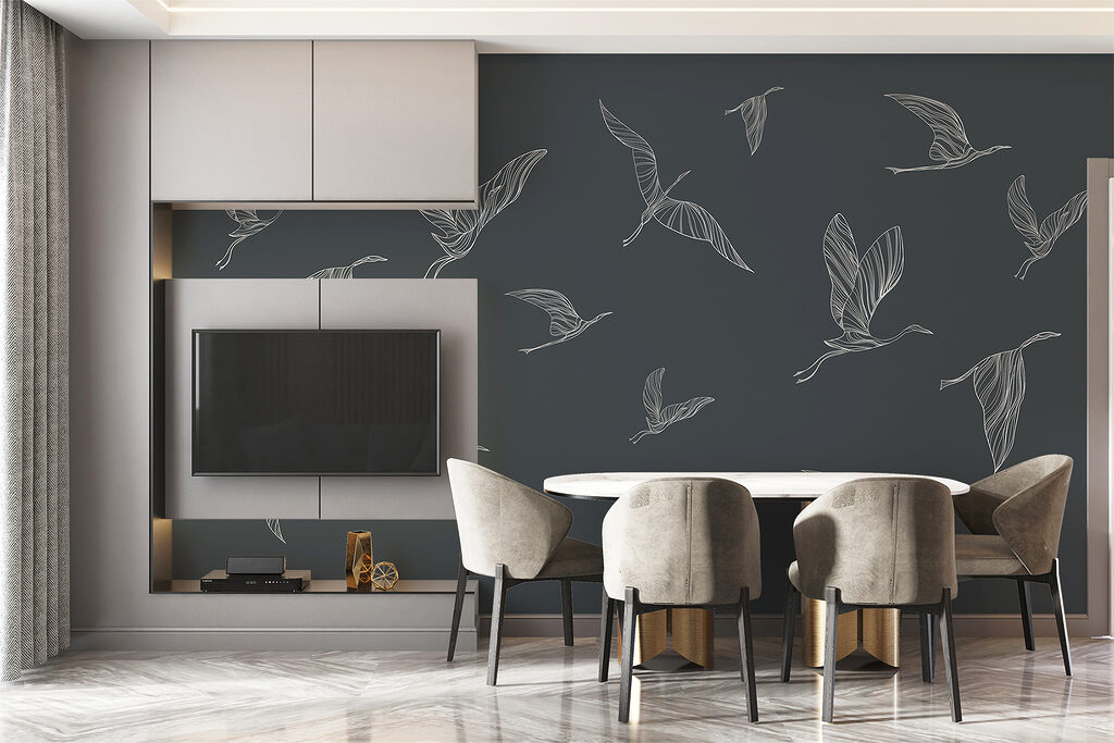 Gru in volo — ambiente 3