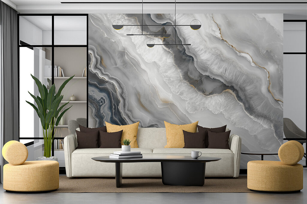 Venature grigie dorate — ambiente 2