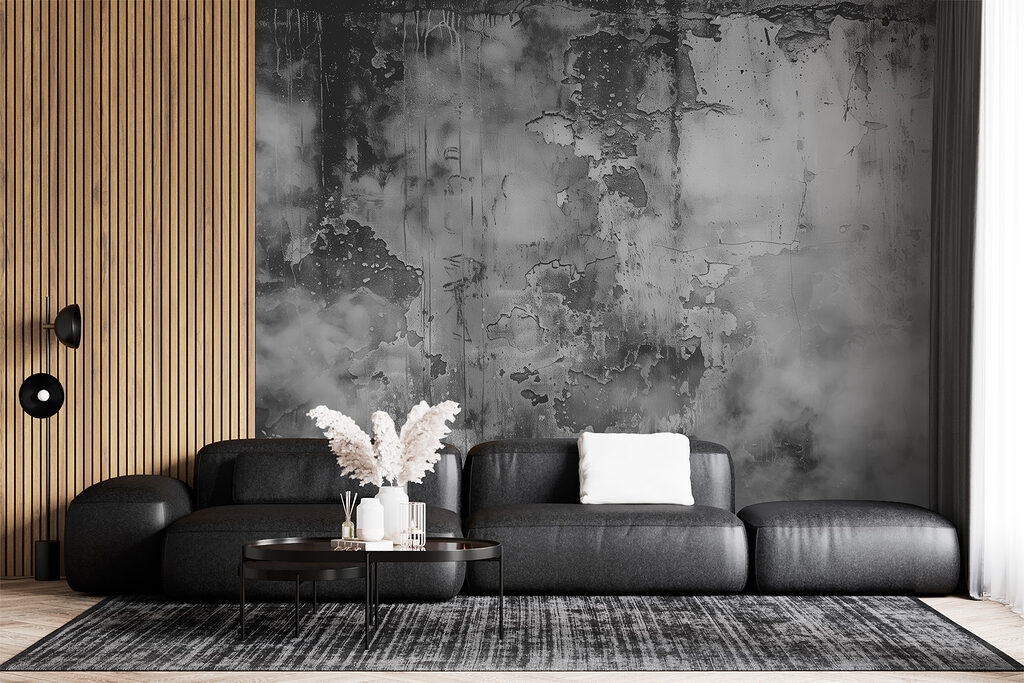 Vernice consumata grigio scuro — ambiente 1