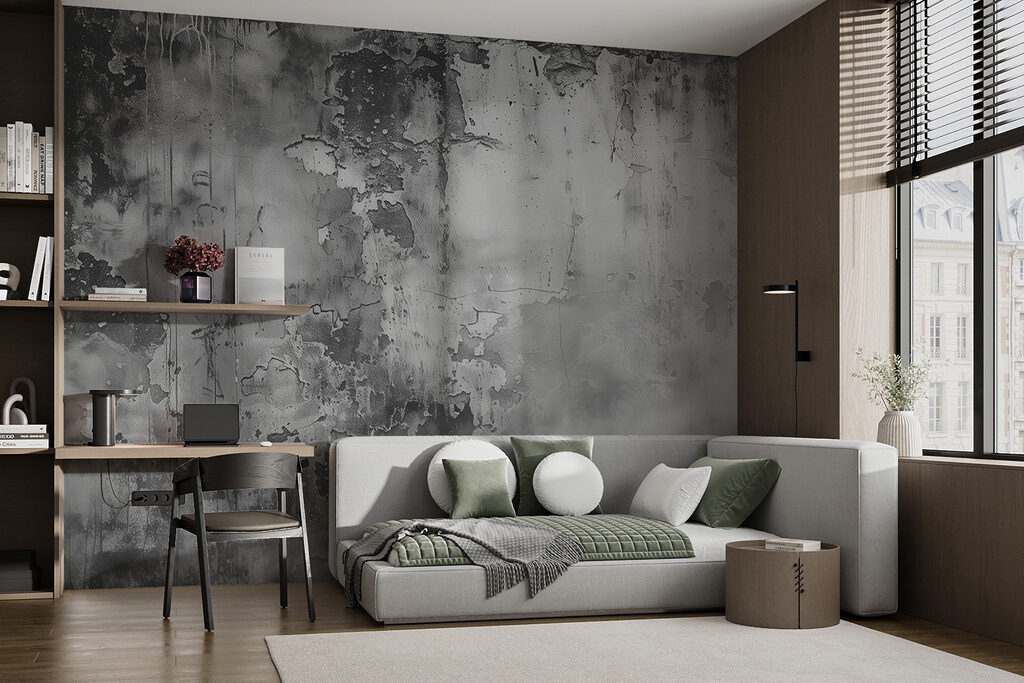 Vernice consumata grigio scuro — ambiente 2