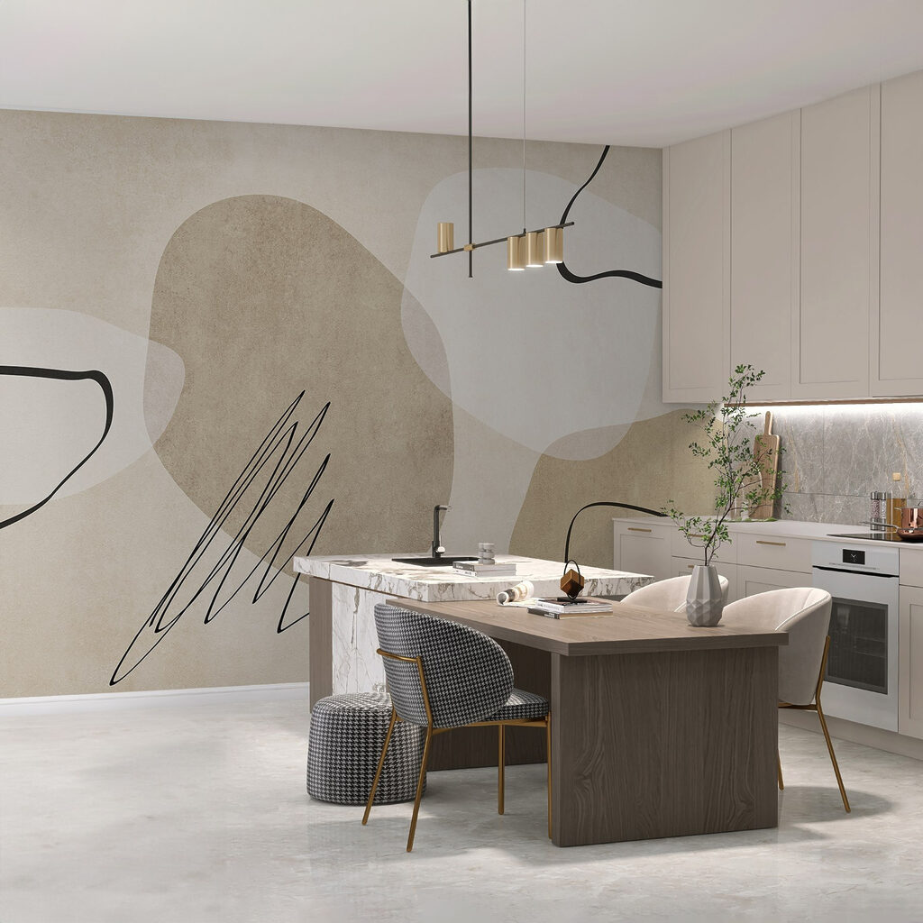 Forme con scarabocchi neri — ambiente 2