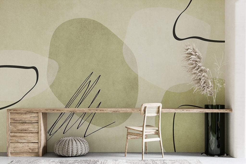 Forme con scarabocchi neri — ambiente 2