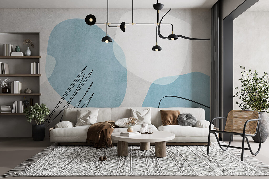 Forme con scarabocchi neri — ambiente 1