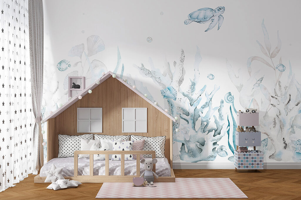 Tartaruga sopra giardini marini — ambiente 3
