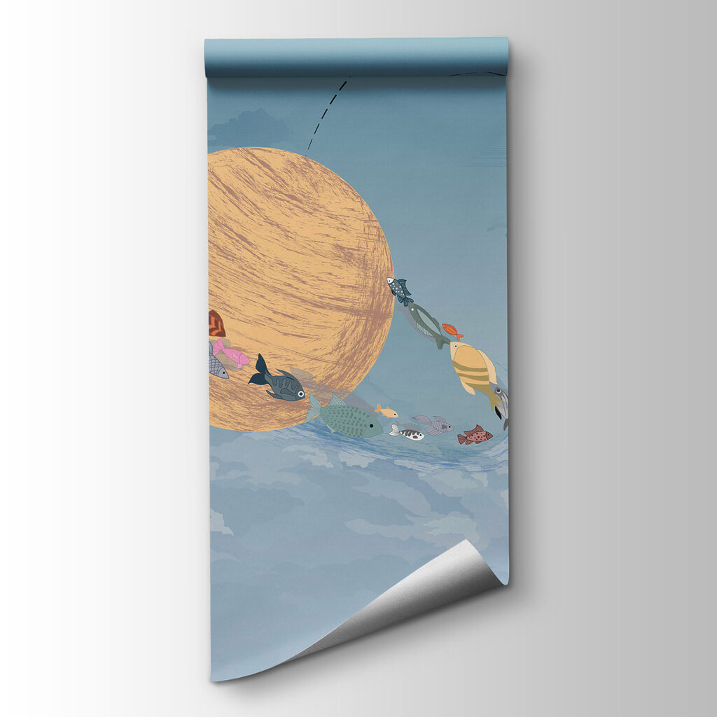 Astronauta pescatore di pianeti — vista del prodotto