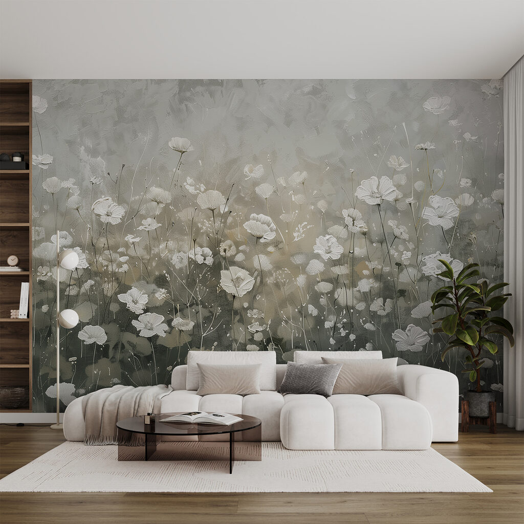 Fiori bianchi al crepuscolo — ambiente 2
