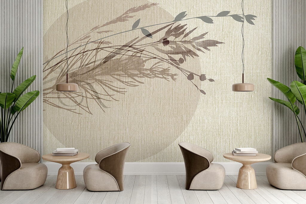 Graminacee su cerchio beige — ambiente 5