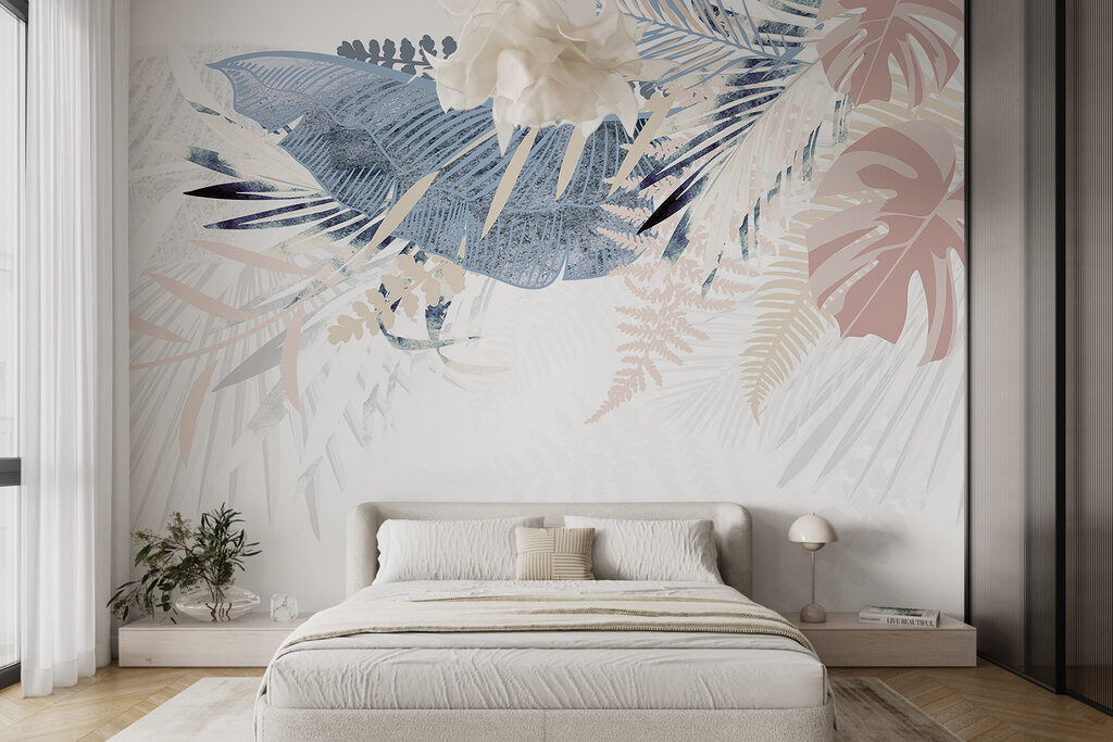 Fronde pastello in alto — ambiente 1