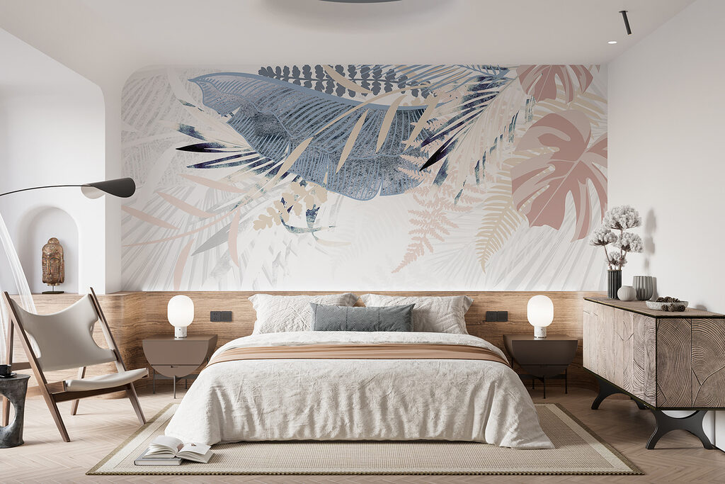 Fronde pastello in alto — ambiente 3