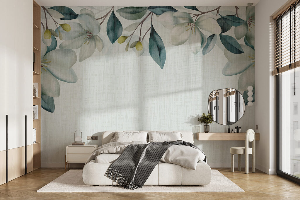 Magnolie bianche in alto in un ambiente