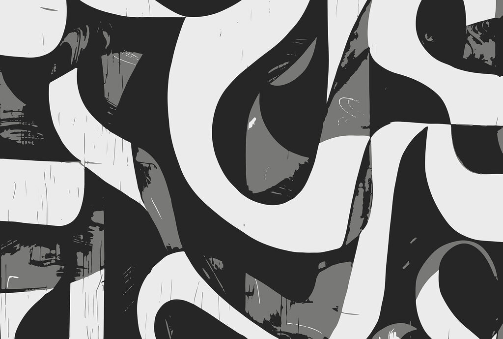 Linee bianche e nere — design completo