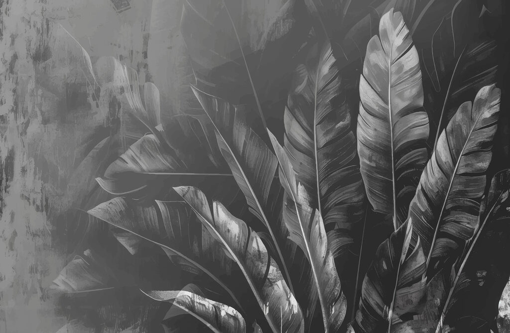 Foglie scure nella nebbia — design completo
