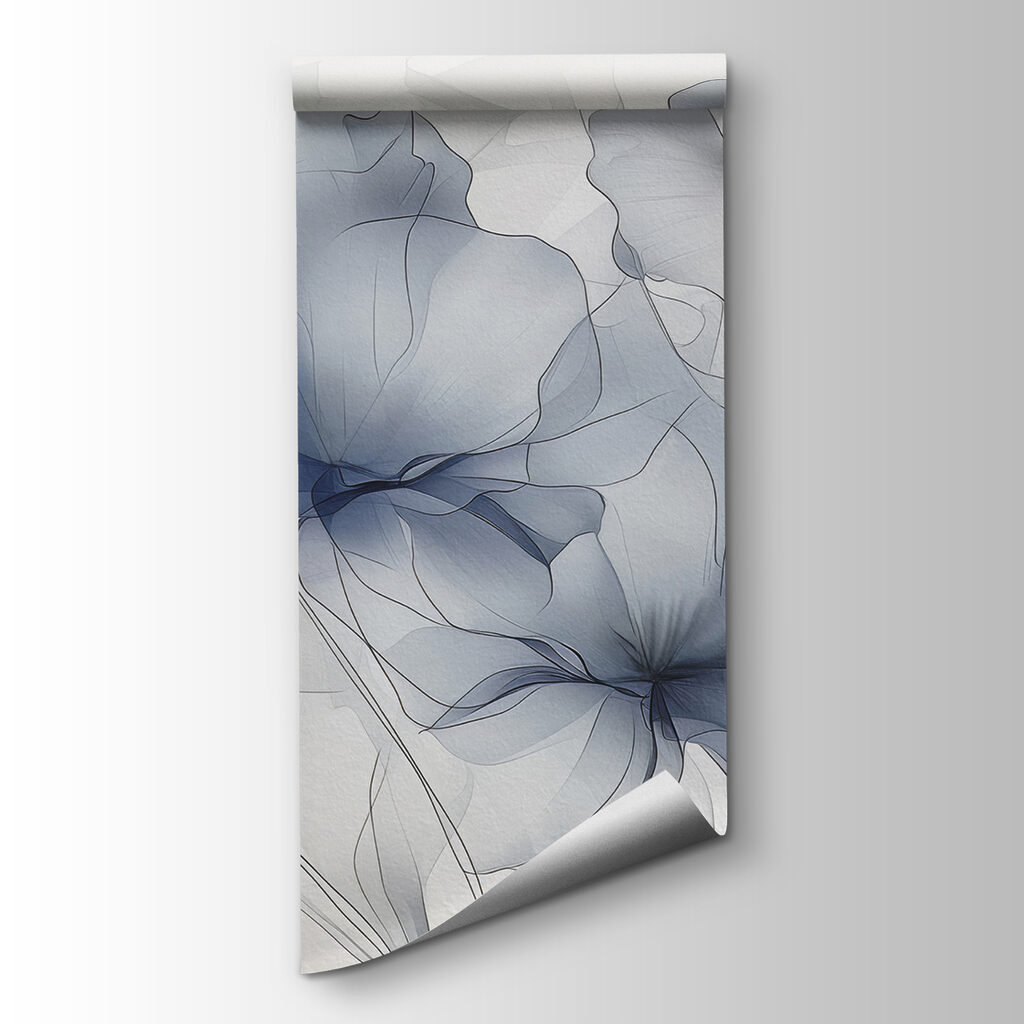 Fiori grigio azzurro trasparenti — vista del prodotto