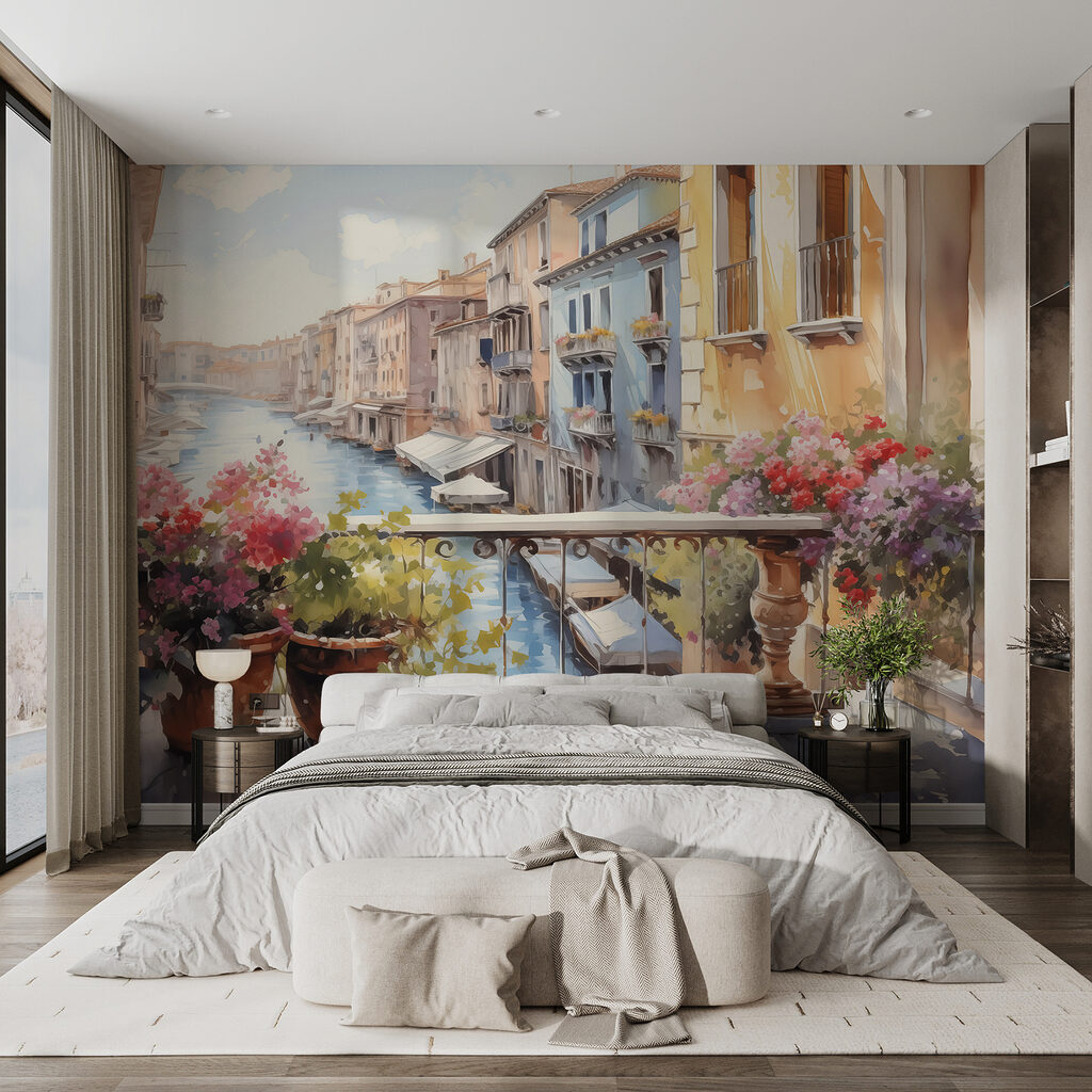 Balcone sul canale in un ambiente